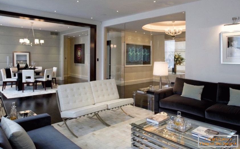 Moderan dizajn luksuzne dnevne sobe