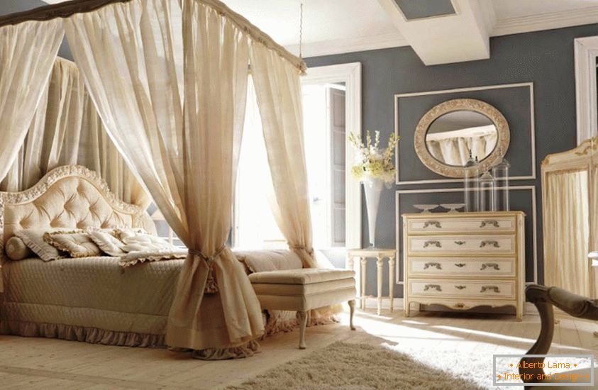 Pastelne boje u dizajnu luksuzne spavaće sobe