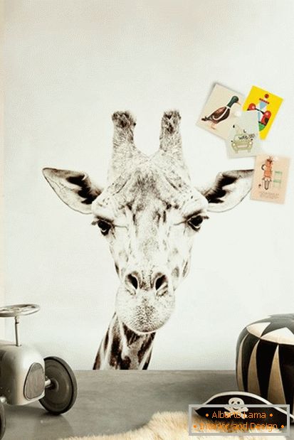 Foto pozadine sa žirafom