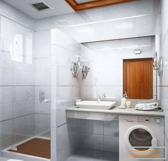 Dekoracija sa modernim kupatilom