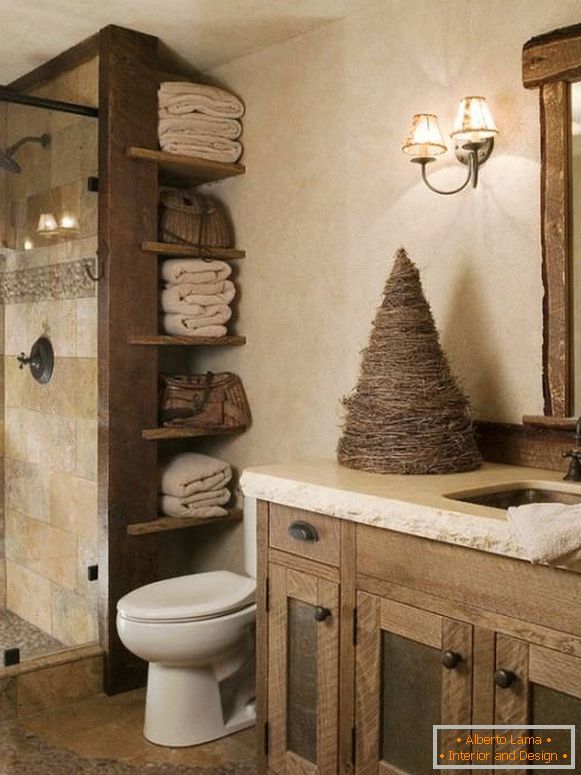 Kupaonica u rustikalnom stilu