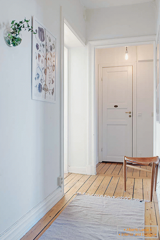 Unutrašnjost hodnika u skandinavskom stilu