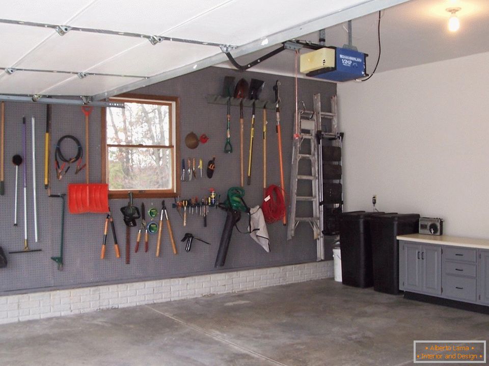 Sistem za skladištenje na zidu u garaži