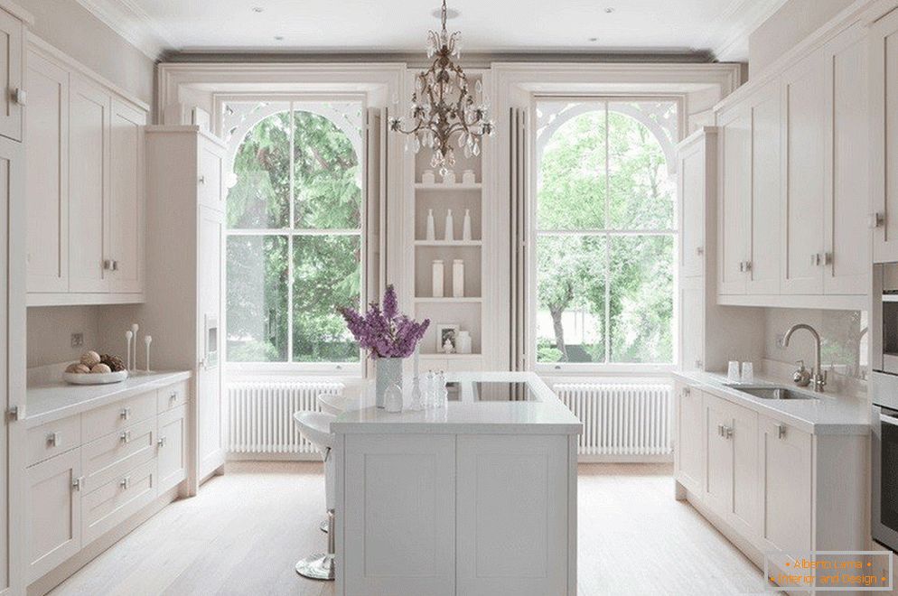 Originalni prozori в белой кухне