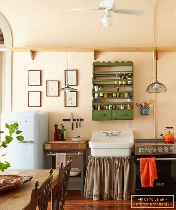 Rustik Kuhinja zid dekor