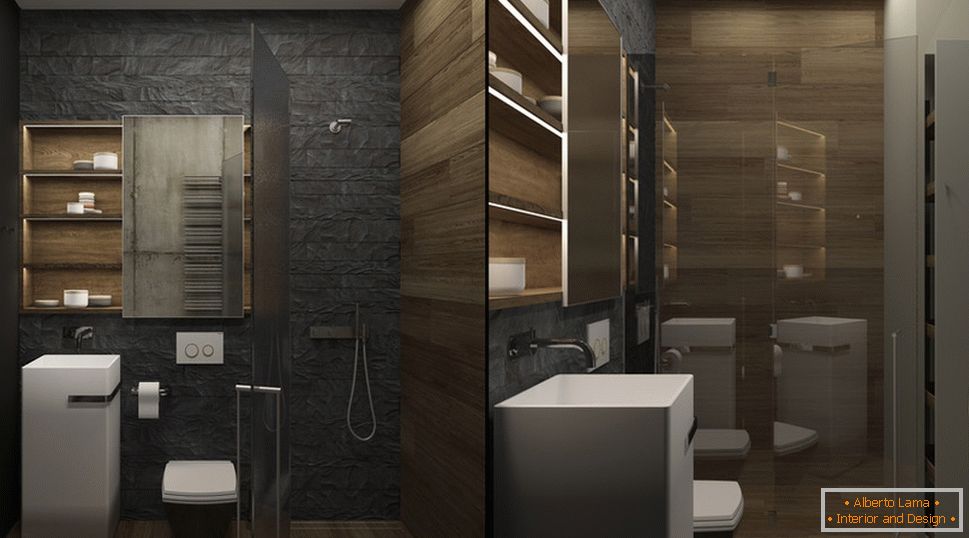 Dizajn kupatila u sivim tonovima