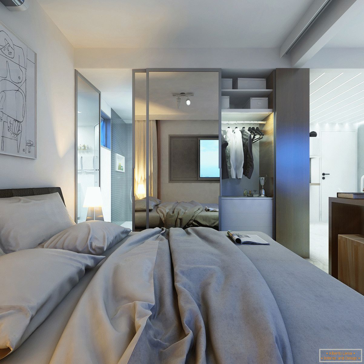 Izrada male spavaće sobe u pastelnim bojama