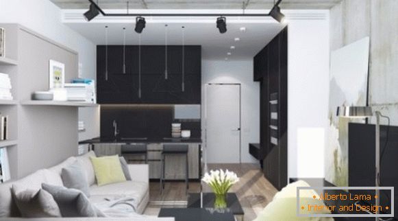 Moderan dizajniran studio apartman površine 30 m2 u potkrovlju