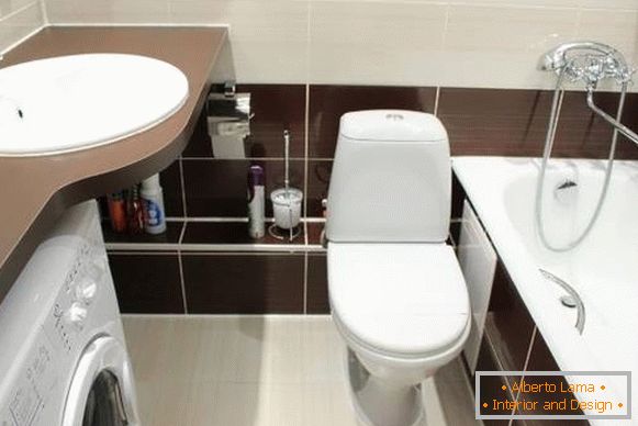 Dizajn kombiniranog kupatila sa mašinom za veš