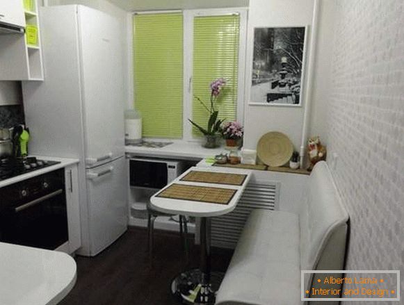 Izrada malih prostorija u stanu: kuhinja sa šankom umesto sto