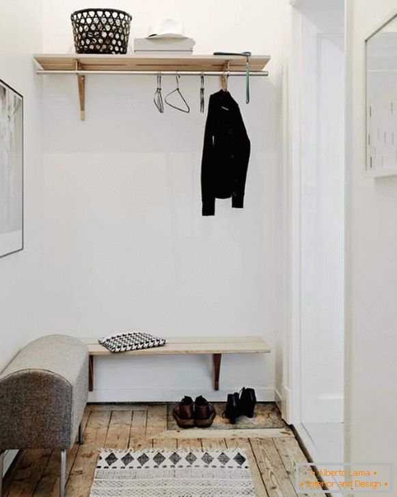 Dizajn malog stana od 30 m² M - ideja dizajna predsoblja