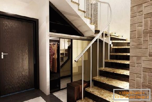 dizajn hodnika sa stepenicama, foto 18