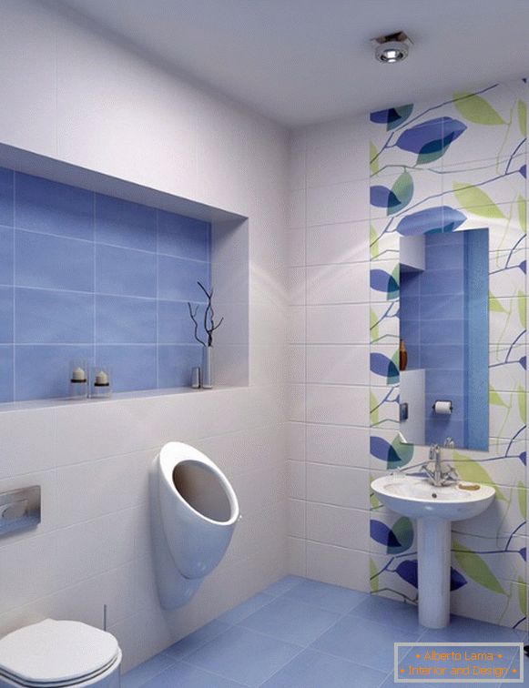 Dizajn pločica u toaletu, slika 1