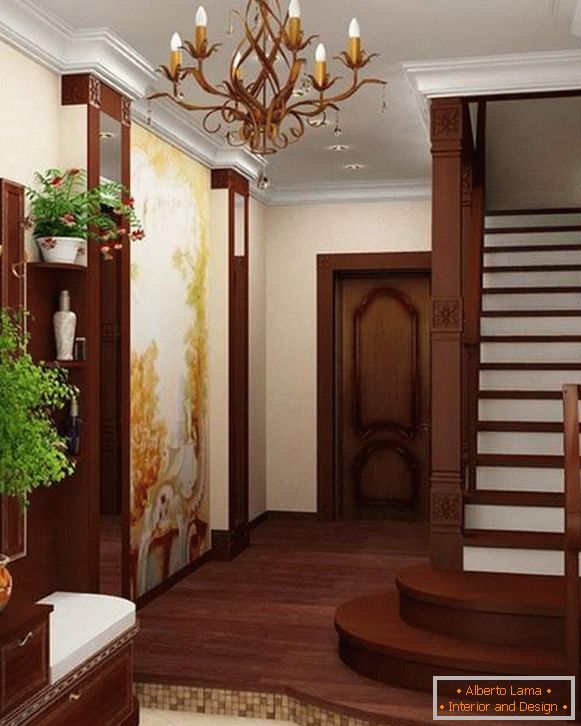 Izrada malih hodnika u privatnoj kući sa stepeništem do 2. sprata