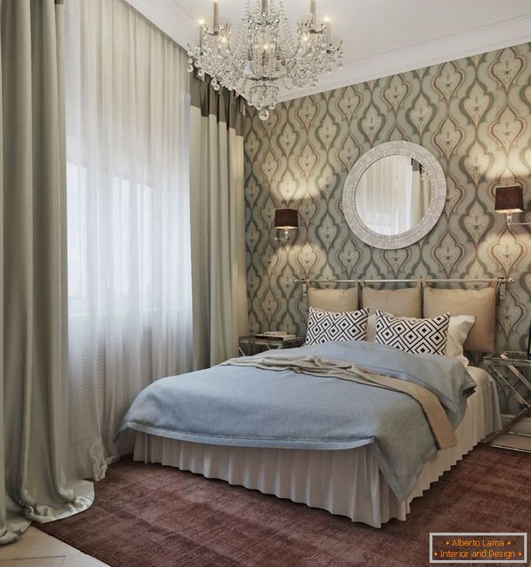 Moderna spavaća soba u klasičnom stilu