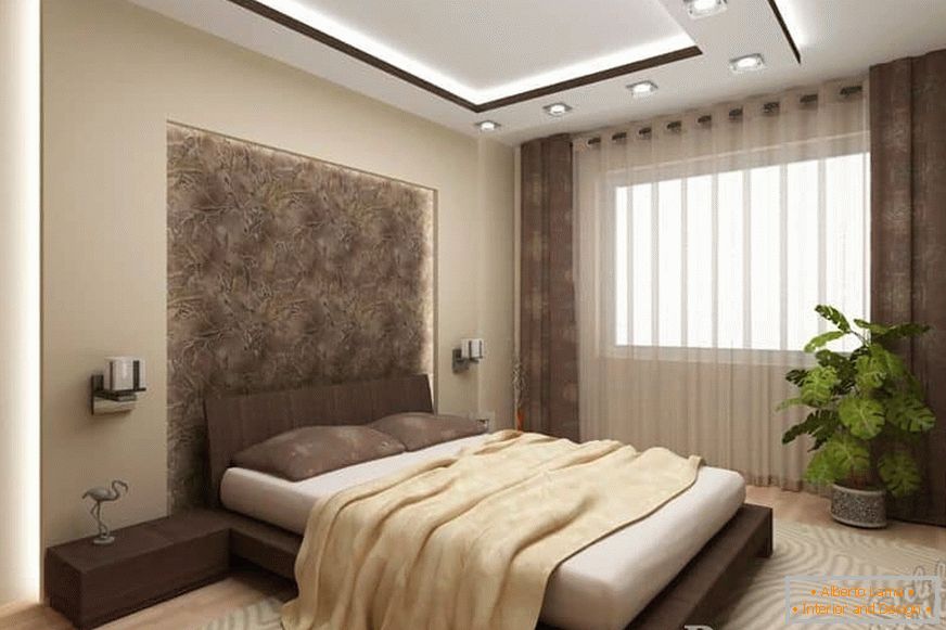 Projekt modernog dizajna spavaće sobe