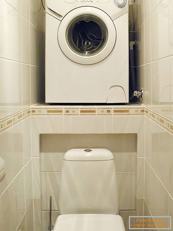 Veš mašina preko toaleta - kako napraviti unutrašnjost