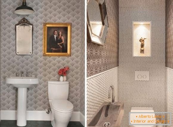 Dizajn sivog toaleta - foto savremene ideje iz 2017
