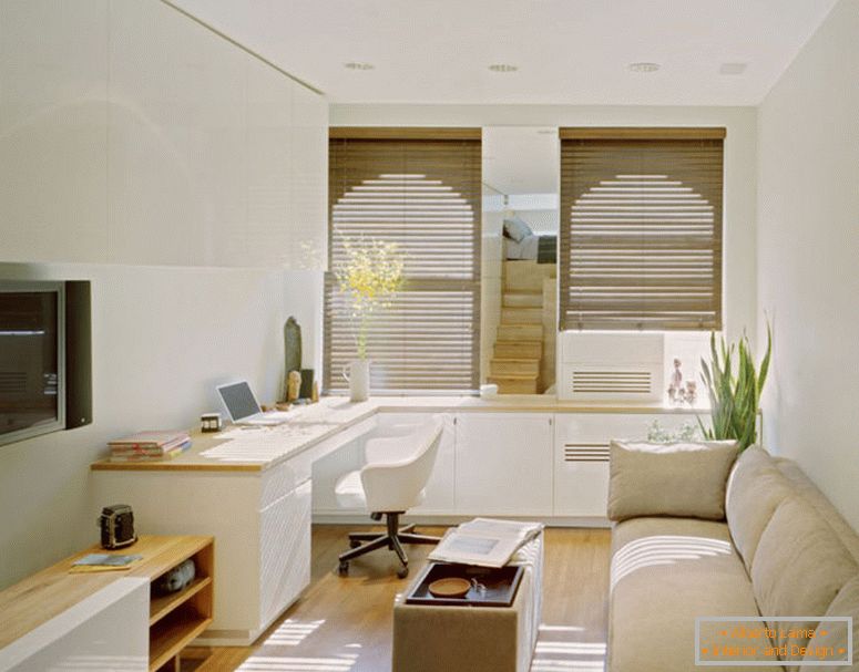 moderni-elegantni-mali-apartmani-dizajn-koji-ima-bijeli-moderni-beton-zid-može-biti-dekor-sa-modernim-braon-sofama-to-može-dodati-u-lepota