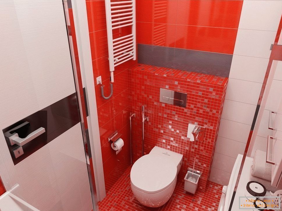 Crvena pločica u kupatilu