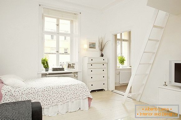 Unutrašnjost udobnog apartmana u Švedskoj