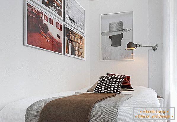 Spavaća soba luksuznih apartmana u Švedskoj