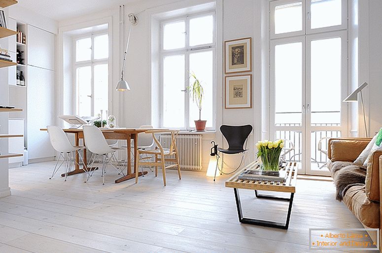 Trpezarija luksuznih malih apartmana u Švedskoj