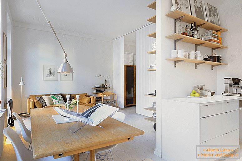 Trpezarija luksuznih malih apartmana u Švedskoj