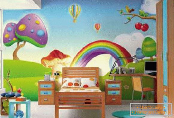 rainbow wallpaper u rasadniku, foto 24