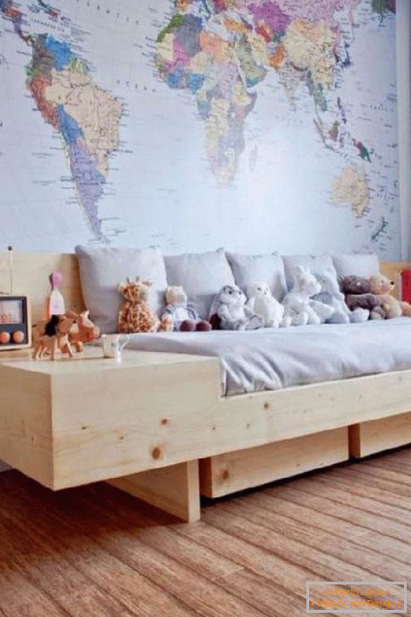 karta svijeta u dječjoj sobi pozadina, foto 42