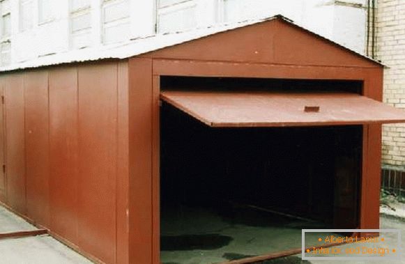 каркасный garaža sa vlastitim rukama, slika 17