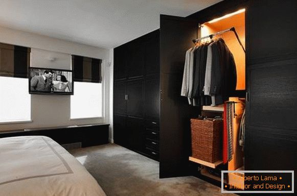 Mala garderoba u spavaćoj sobi - izbor 25 fotografija