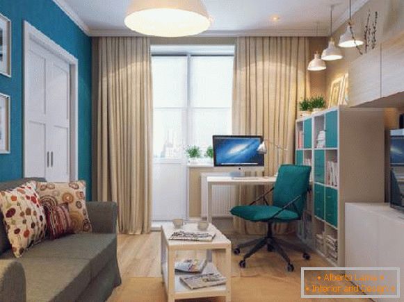, dizajn dnevne sobe sa radnom površinom photo photo 101