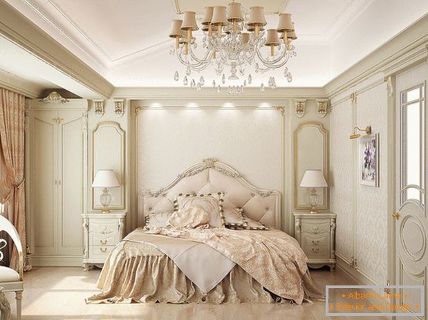 spavaća soba na klasičnom stilu