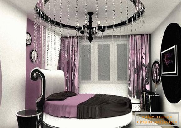 Vrhunski stil u unutrašnjosti spavaće sobe - foto zavese