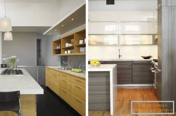 Dizajn kuhinje u sivu u unutrašnjosti - izbor fotografija