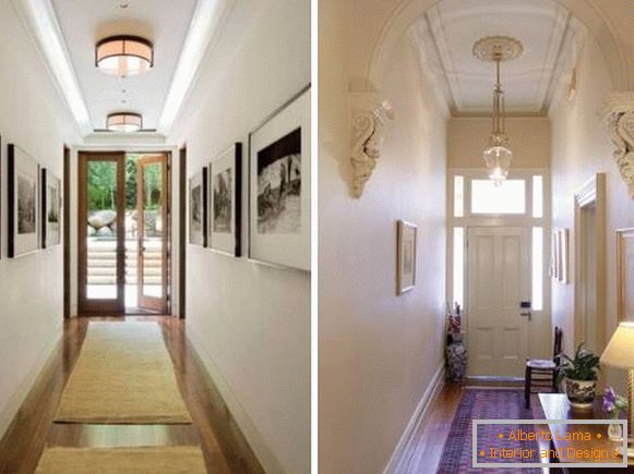 Mali uski hodnik - dizajn i fotografija u privatnim kućama