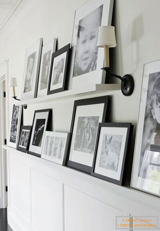 Crno-bele fotografije u dizajnu koridora