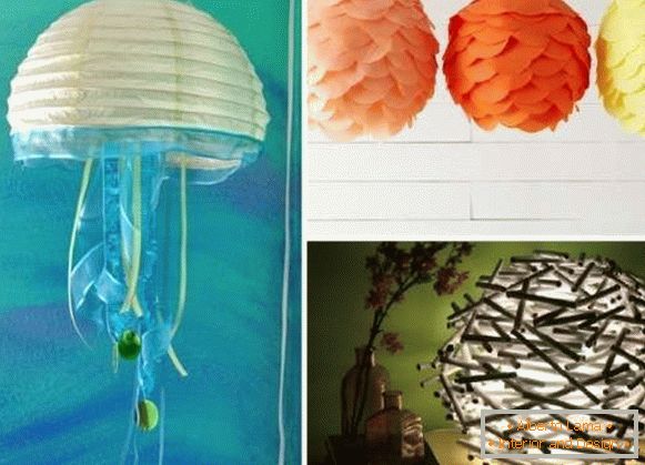 Kako napraviti lampu sami - 15 ideja sa korak po korak fotografija