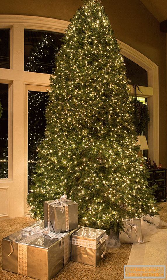 Neobično ukrašavanje ogromnog božićnog drveta sa vencem