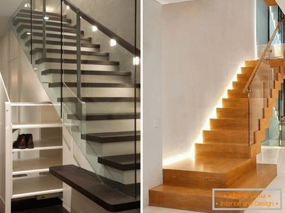 Najbolje ideje za rasvetu stepenica u privatnoj kući na drugom spratu