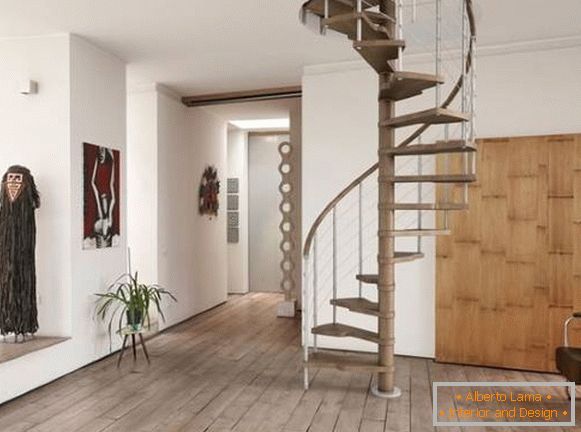 Prekrasna stubišta u kući - savremeni dizajn spiralnog stepeništa