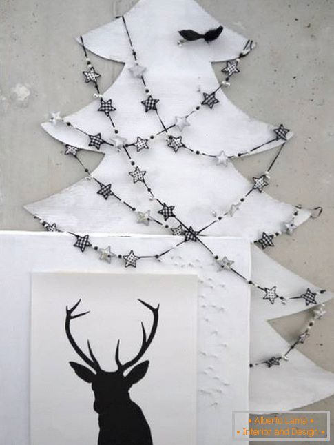 Božićno drvo-na-zidu