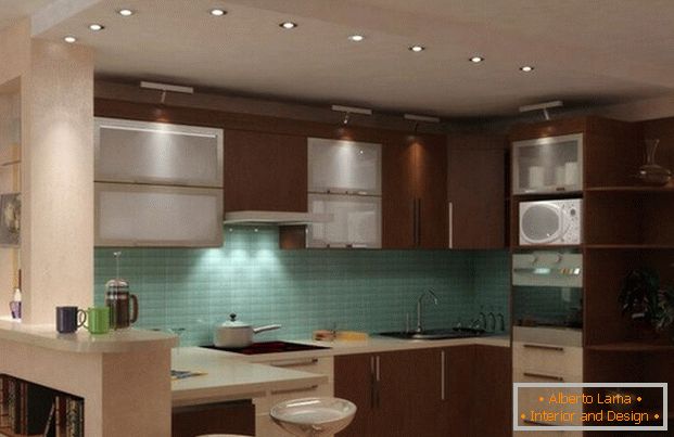 dizajn moderne dnevne sobe kuhinje