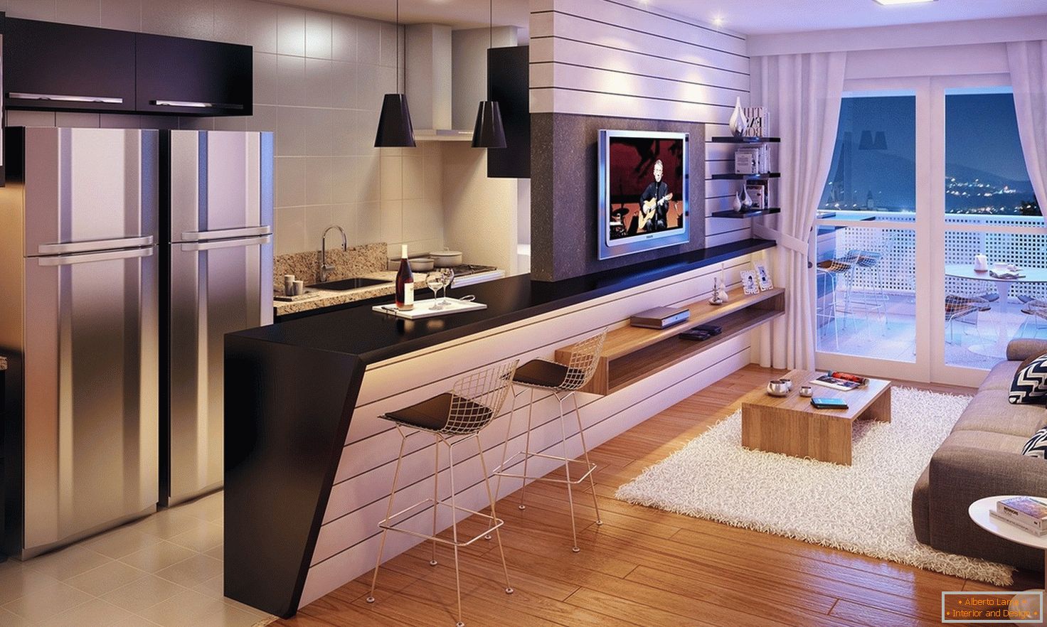 Dizajn interijera studio apartman od Imagine3D