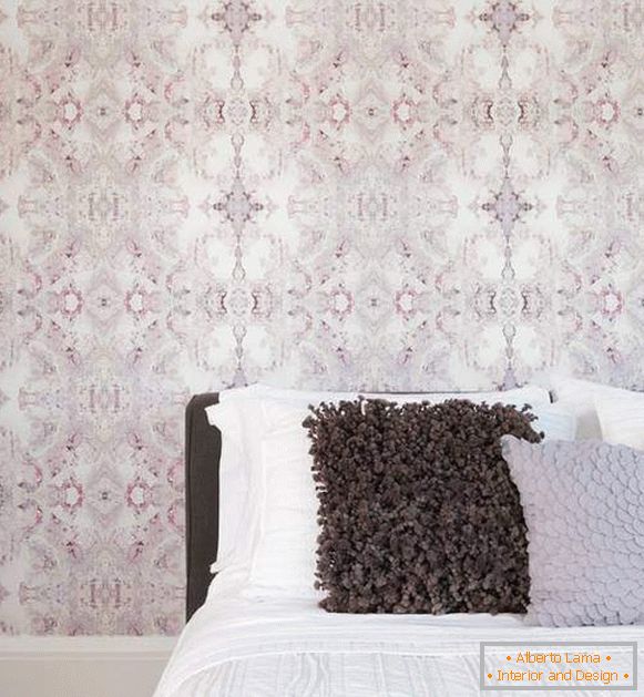Kreativno ružičasta pozadina u spavaćoj sobi 2015