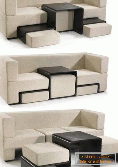 Sofa sa proširenim sedištima