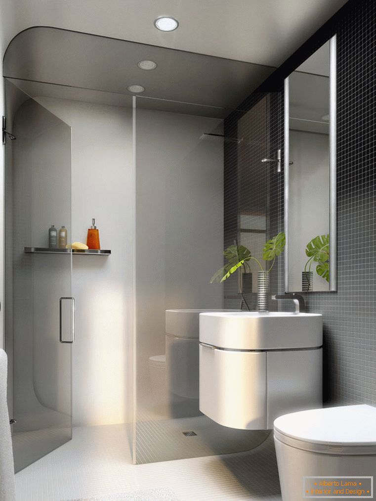 Moderno kupatilo sa tušem