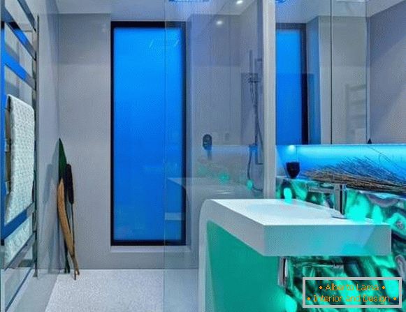 Futuristička rasveta kupatila