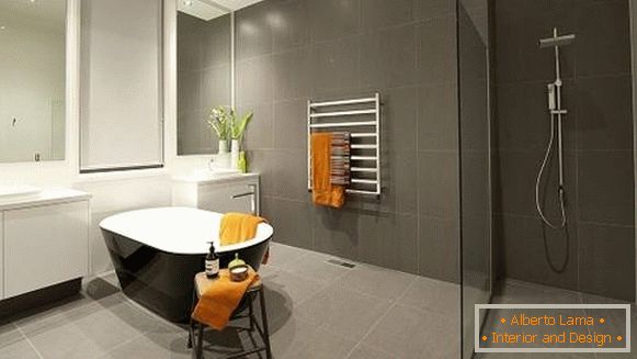 Dizajn kupaonica sivog i minimalnog stila